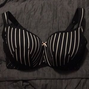 38F Cacique Pinstripe Balconette Bra